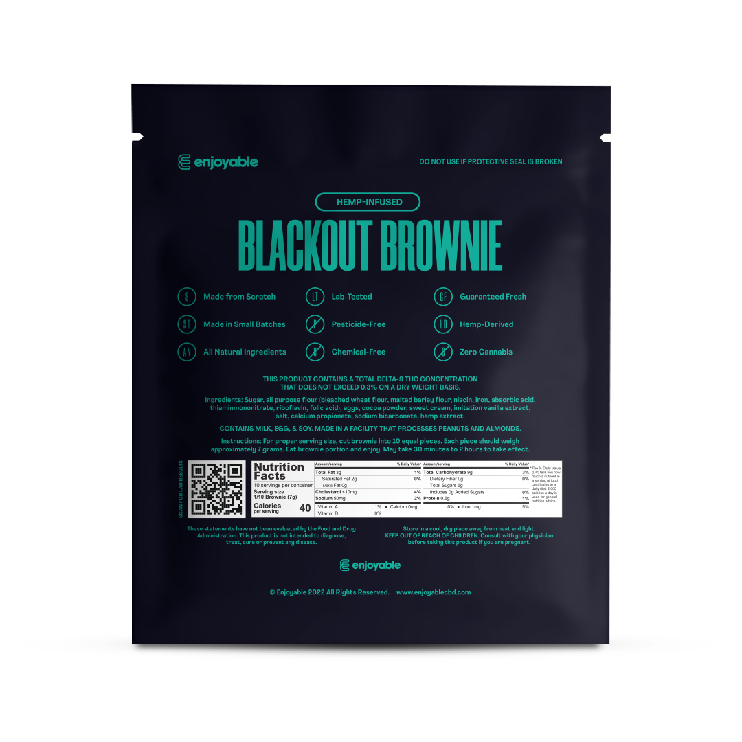 Delta-8 THC Blackout Brownie