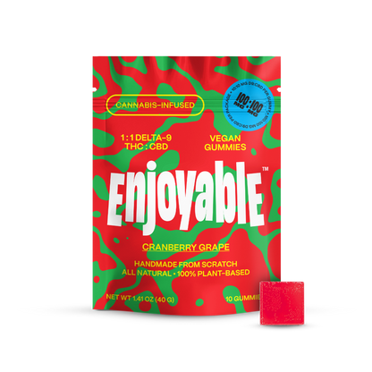 1:1 Delta-9 THC:CBD Vegan Gummies