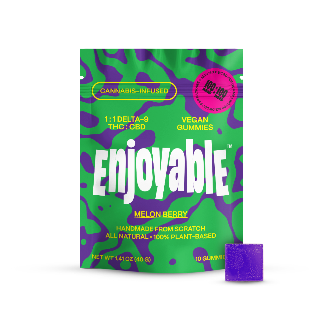 1:1 Delta-9 THC:CBD Vegan Gummies
