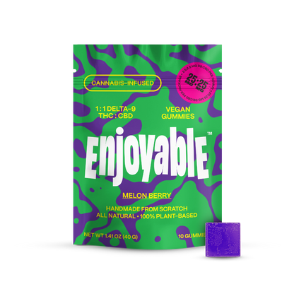 1:1 Delta-9 THC:CBD Vegan Gummies