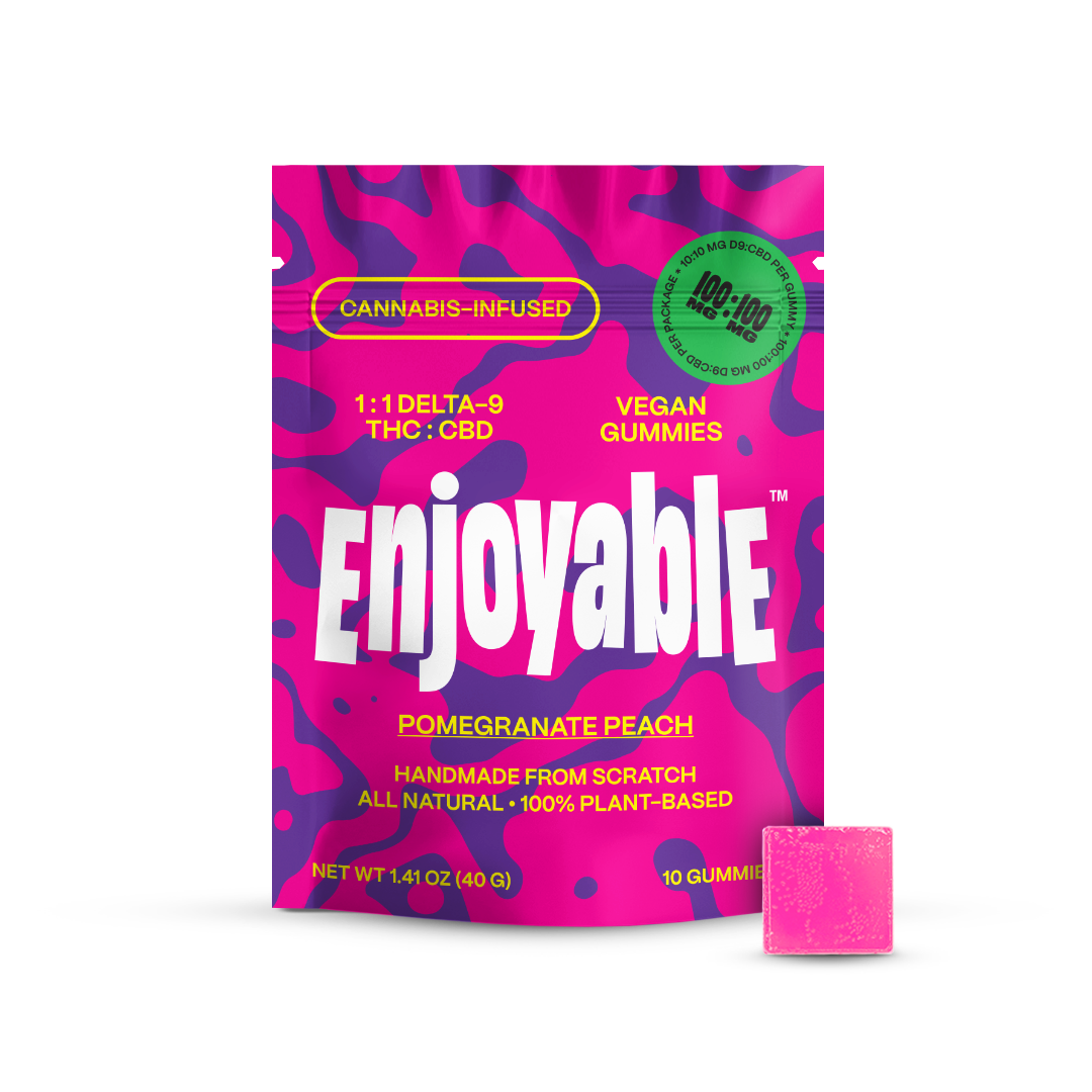 1:1 Delta-9 THC:CBD Vegan Gummies