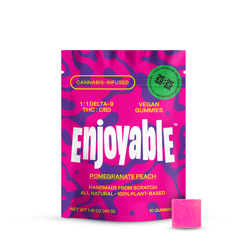 1:1 Delta-9 THC:CBD Vegan Gummies